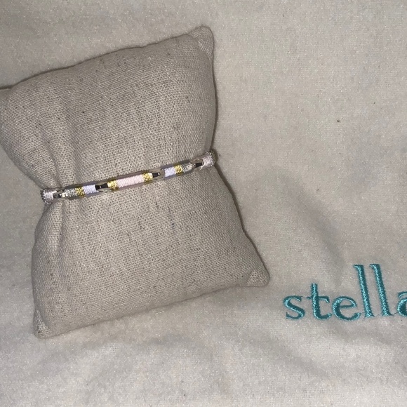 Stella & Dot Color Block Cuff Blush - Picture 1 of 4